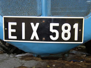numberplate-front